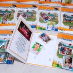 Álbum de Figurinhas Escolar com 80 Figurinhas para Recordação e Formatura Infantil