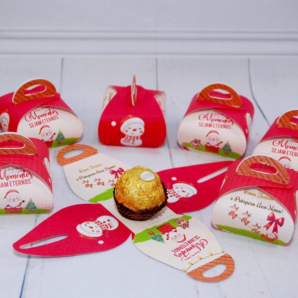 Lembrancinha de Natal Caixinha Porta Bombom