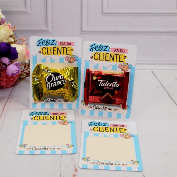 Dia do Cliente Cartão para Chocolates e Brindes