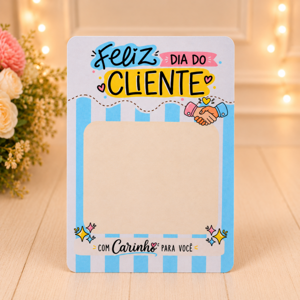 Dia do Cliente Cartão para Chocolates e Brindes