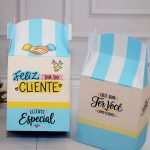 Dia do Cliente Caixinha para Brindes e Lembrancinhas