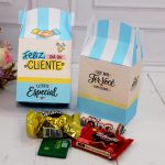 Dia do Cliente Caixinha para Brindes e Lembrancinhas