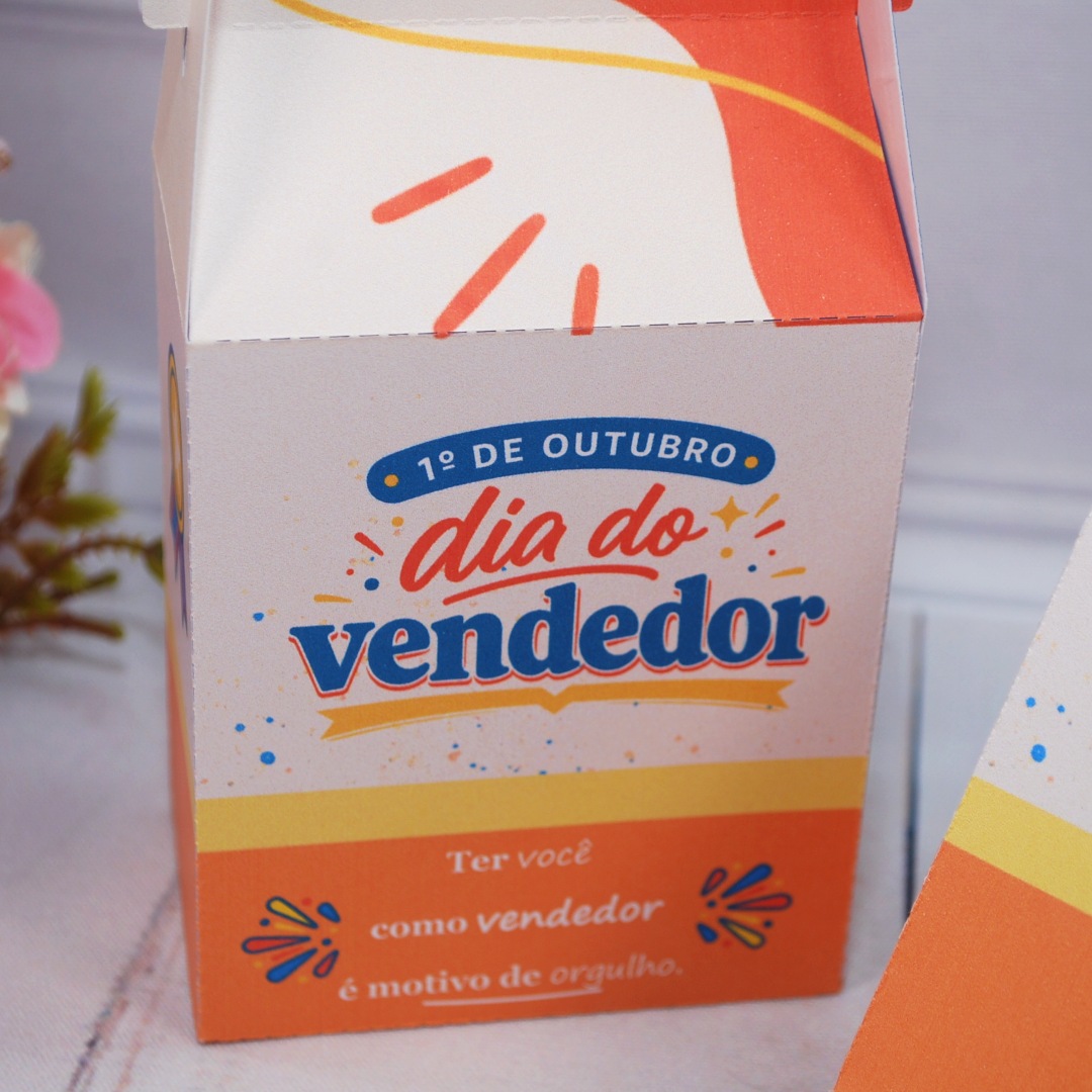 Dia do Vendedor Caixinha para Brindes e Lembrancinha montada