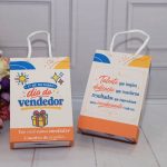 Dia do Vendedor Mini Sacolinha para Lembrancinha