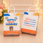 Dia do Vendedor Mini Sacolinha para Lembrancinha