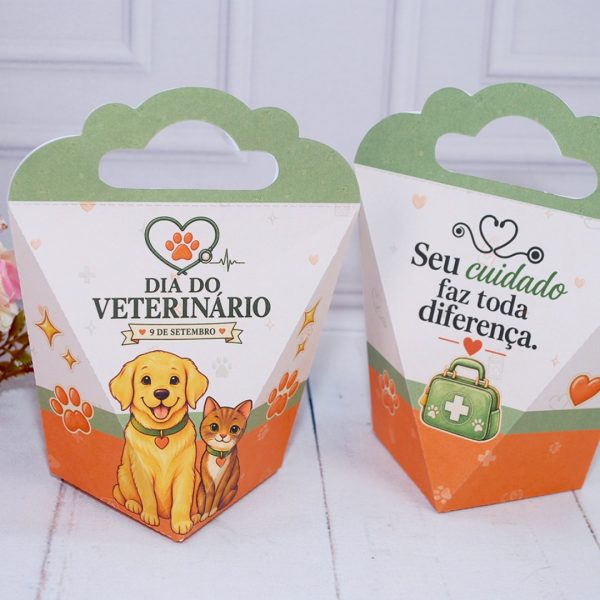 Dia do Veterinario Caixinha para Mimos e Lembrancinha