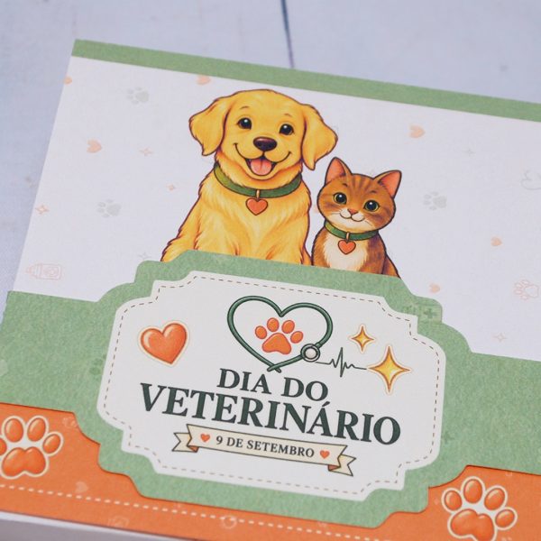 Dia do Veterinario Caixinha para Talento e Prestigio