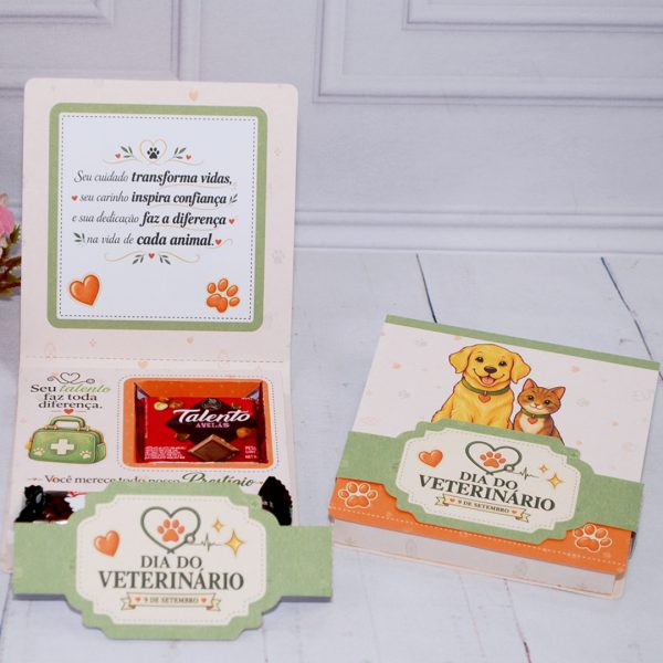 Dia do Veterinario Caixinha para Talento e Prestigio