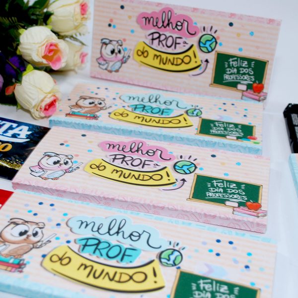 Dia Dos Professores Capinha Para Barra de Chocolate 90gr