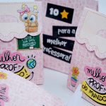 Dia dos Professores Mini Bolsinha Lembrancinha para Professora