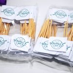 Bandeirinha Personalizada com Palito de Mesa 7 cm para Lanchonete e Bar