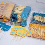 Bandeirinha Personalizada com Palito de Mesa 7 cm para Lanchonete e Bar