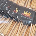 Bandeirinha Personalizada com Palito de Mesa 7 cm para Lanchonete e Bar