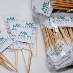 Bandeirinha Personalizada com Palito de Mesa 7 cm para Lanchonete e Bar