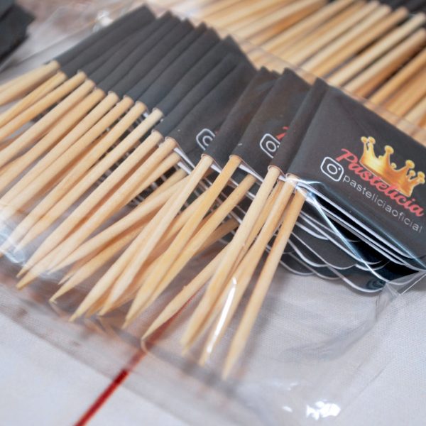 Bandeirinha Personalizada com Palito de Mesa 7 cm para Lanchonete e Bar