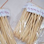 Bandeirinha Personalizada Espeto 18 cm com Logo para Restaurantes e Hotéis