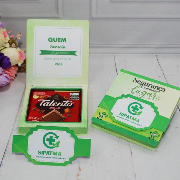 Lembrancinha CIPA, SIPAT e SIPATMA Caixinha com Berço para Talento Grande 85g