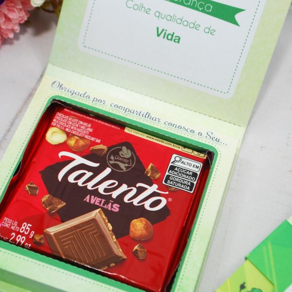 Lembrancinha CIPA, SIPAT e SIPATMA Caixinha com Berço para Talento Grande 85g
