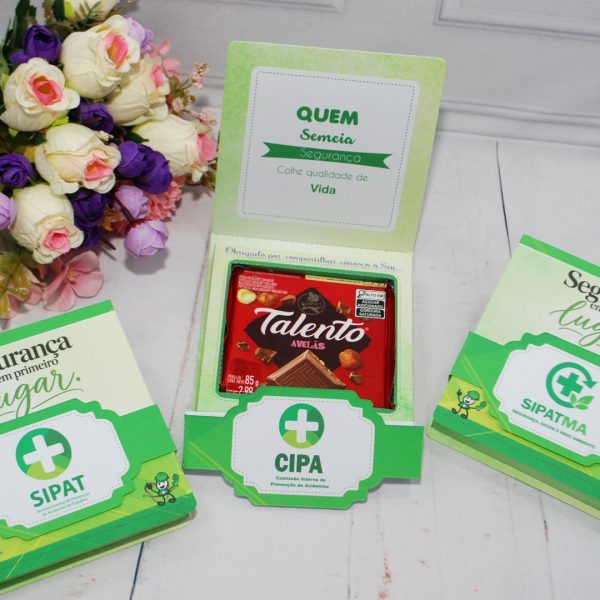 Lembrancinha CIPA, SIPAT e SIPATMA Caixinha com Berço para Talento Grande 85g