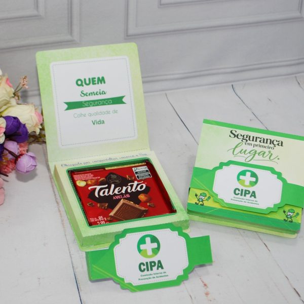 Lembrancinha CIPA, SIPAT e SIPATMA Caixinha com Berço para Talento Grande 85g