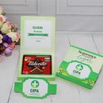 Lembrancinha CIPA, SIPAT e SIPATMA Caixinha com Berço para Talento Grande 85g