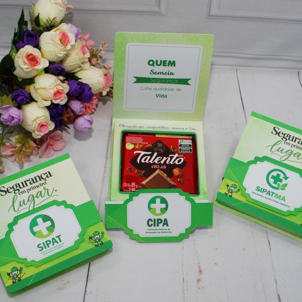 Lembrancinha CIPA, SIPAT e SIPATMA Caixinha com Berço para Talento Grande 85g
