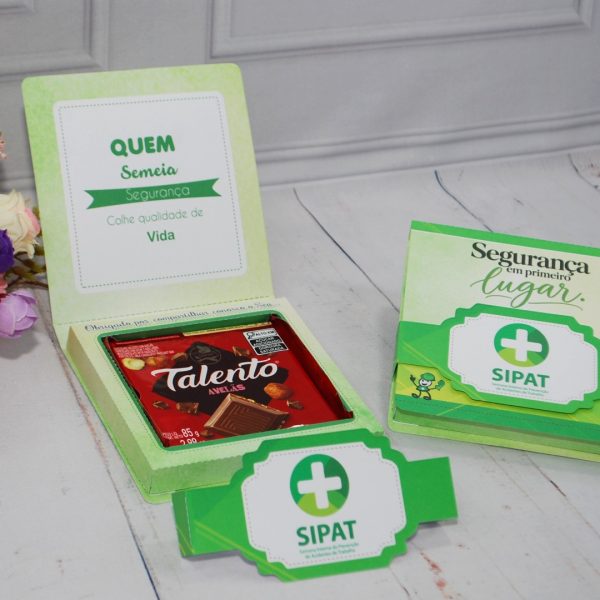 Lembrancinha CIPA, SIPAT e SIPATMA Caixinha com Berço para Talento Grande 85g