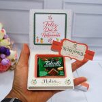 Dia do Nutricionista Caixinha para Mini Talento com Faixa Decorativa