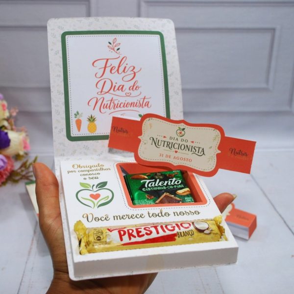 Dia do Nutricionista Caixinha para Talento e Prestigio