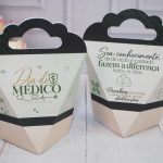 Dia do Médico Caixinha Coração com Alça para Mimos e Lembrancinhas