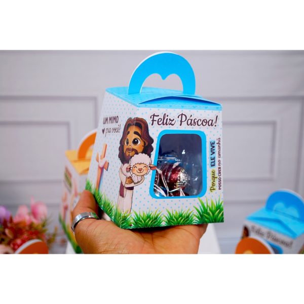 Páscoa Caixinha para Mini Ovos Tema Coelhinho ou Cristã