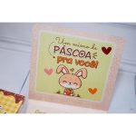 Páscoa Caixinha para Talento e Prestígio Tema Coelhinho ou Cristã