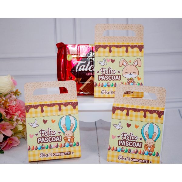 Páscoa Capinha para Talento Grande 85g Tema Coelhinho ou Cristã