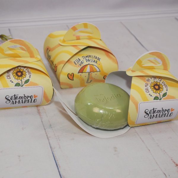 Setembro Amarelo Caixinha para Sabonete